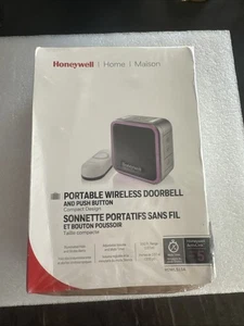 Honeywell Home Series 5 Portable Wireless Doorbell with Halo Light Push Button - Picture 1 of 5