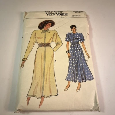 Very Easy Very Vogue 9770 Misses Dress Size 8-10-12 Pattern -cut 1980’s Retro - Image 1 of 4