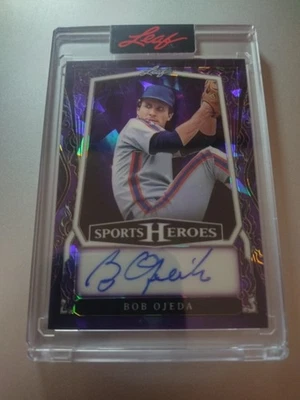 2025 Leaf Sports Heroes Bob Ojeda Auto /15 Mets - Image 1 of 2