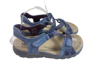 Taos Zen Sandalen Damen 8 blau Canva Riemchen Komfort verstellbarer Riemen Wandern - Bild 1 von 9