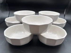 Pfaltzgraff Heritage White 5 ciotole per zuppa di cereali da 1/2" - Set di 8 USA - Foto 1 di 7