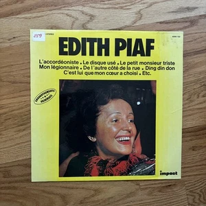 Edith Piaf [1975] Vinyl LP Pop Chanson France Impact L'accordéoniste - Picture 1 of 5