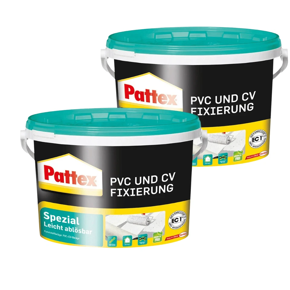 Pattex PVC und CV Fixierung Spezial 3,5 kg Fußbodenkleber 2er Sparpack  (7 KG) - Bild 1 von 2