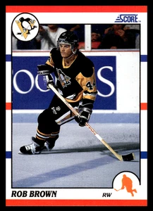 1990 Score American Rob Brown #105 Pittsburgh Penguins NHL Hockey Base Set - Picture 1 of 2