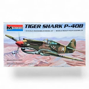 Monogram Tiger Shark 1985 P-40B/P-40 Warhawk 1:48 Kit # 5209 *Nuevo kit sellado - Imagen 1 de 10