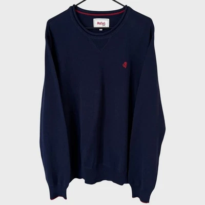 Stafford Prep Long-Sleeve Crewneck Sweater Blue Men's Large 100% Cotton Knit - Image 1 of 4