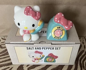 NUOVO set shaker sale e pepe Sanrio Hello Kitty telefono un amico cielo blu - Foto 1 di 7