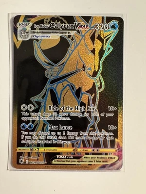 Ice Rider Calyrex VMAX (Secret) TG29/TG30 Swsh10: Astral Radiance Gold NM - Image 1 of 2