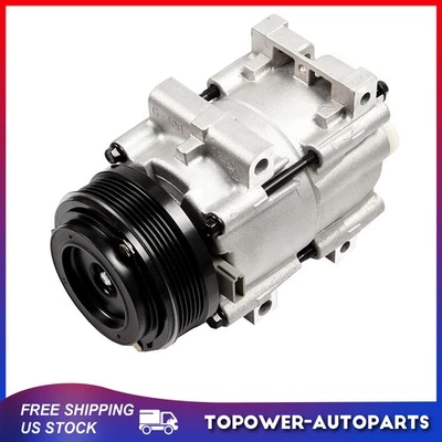 Compresor de aire acondicionado para Ford Taurus 2001-2005 2006 2007 Mercury Sable 2002-2005 3,0 L Foto 1 de 4