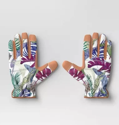 Guantes de Trabajo Umbral Exterior Patio Pato Lona M/L Floral Marfil... Nuevos Foto 1 de 3