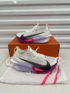 Nike Women's Air Zoom Alphafly Next% 3 White Black Purple FD8315-100 Size 8.5 - Picture 1 of 7