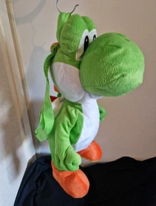 YOSHI PLUSH BACKPACK 18" (2010) Nintendo Collectable Cute Bag Dinosaur Mario - Picture 1 of 10