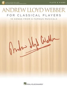 Andrew Lloyd Webber for Classical Players Flute & Piano Sheet Music Book & Audio - Picture 1 of 1