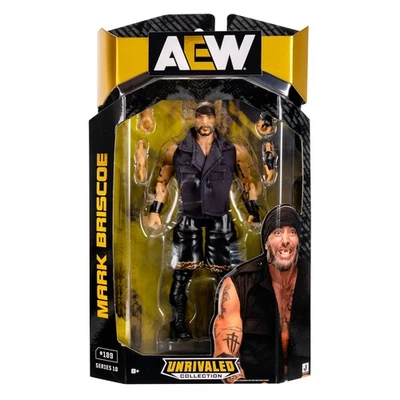 Figura de acción de lucha libre de juguete Mark Briscoe - AEW inigualable 18 Jazwares Foto 1 de 3