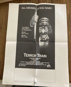 TERROR TRAIN (1981) RARE & VINTAGE Ad Sheet Jamie Lee Curtis - Bild 1 von 1