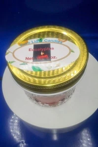 4 oz. Eucalyptus  Beeswax Candle Free Shipping  - Picture 1 of 2