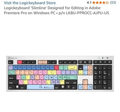 LogicKeyboard Slim Line PC-Keyboard Avid Pro Tools - Image 1 of 4