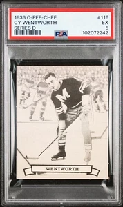 1936 O-Pee-Chee OPC Cy Wentworth Series D #116 PSA 5 - Picture 1 of 2