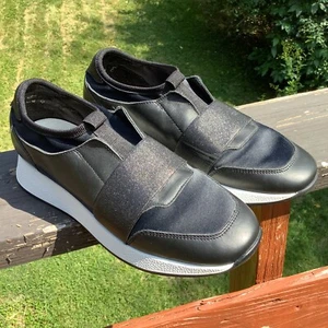 Frau Slip-On Leather Strap Italian Shoes Women's US 7 EUR 38 Black 43Q2BLK - Picture 1 of 10