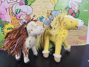 2 Strawberry Shortcake Philies Horses Plush Toys By BANDI L@@k - Picture 1 of 19