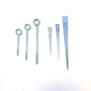 Steel Screw In / To Drive Vine Eyes - Garden Wire/Cord Plant Training Fence/Wall - Picture 1 of 9