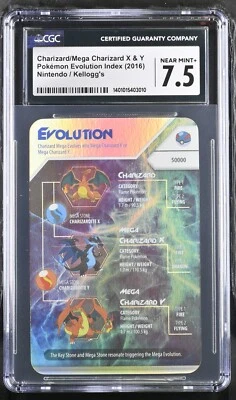 2016 Pokemon Evolution Index HOLO Charizard/Mega Charizard X & Y CGC 7.5 - Image 1 of 2