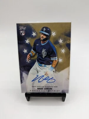 2024 Topps Series 1 Nick Loftin Baseball Stars Auto RC #BSA-LOF Royals - Image 1 of 2