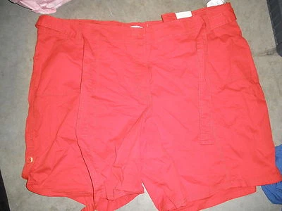 NEW MWT Fashion Bug red shorts size 24W $29.99 (72) - Image 1 of 2
