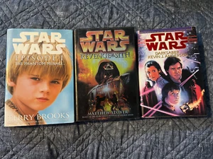Star Wars First Print Hardcovers Episode 1 Darksaber Revenge of the Sith - Imagen 1 de 13