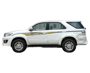 2 PCS Graphic Waist Line Stripe Car Sticker For Toyota Fortuner Side Door Decals - Picture 1 of 4