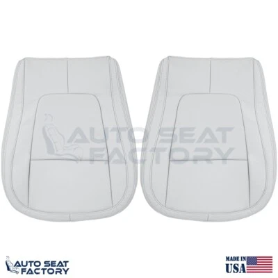 2009 - 2015 Fits Jaguar XF X2 Lower LEFT & RIGHT Gray Vinyl Seat Covers, Perf - Image 1 of 4