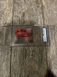 JIM TRESSEL SIGNED OHIO STATE BUCKEYES SLABBED CUT PSA/DNA ENCAPSULATED OSU RARE - Picture 1 of 3