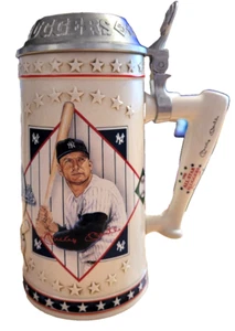 Mickey Mantle "The Mick" Longton Crown Tankard Stein #129 Edizione Limitata - Foto 1 di 5