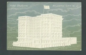 Ca 1907 Post Card Atlantic City NJ Hotel Chalfonte Blue & White Airbrushed-- - Picture 1 of 1