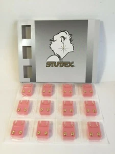 Studex Sterilized Ear Piercing Stud 3mm Ball Mini Gold Plated 12 Pairs M200Y - Picture 1 of 1