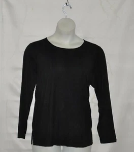 Joan Rivers Faux Suede Top Size S Black - Picture 1 of 2