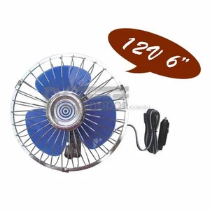 12V Oscillating Fan with Dash Mounting Base - 150mm 6" BLADE - dual speed - Picture 1 of 3