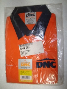 DNC HiVis Cool Breeze Food Industry Cotton Shirt -2 Tone O/N, S/S "LARGE" ,3941 - Picture 1 of 5