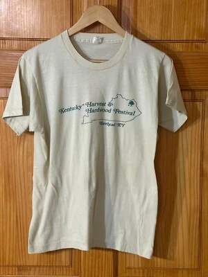 Camiseta vintage Screen Stars Kentucky Harvest & Hardwood Festival L puntada única Foto 1 de 4