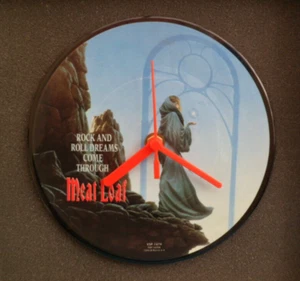 MEAT LOAF CLOCK Upcycled Vinyl Record Hit Single Picture Disc PD7017 MEATLOAF - Picture 1 of 3