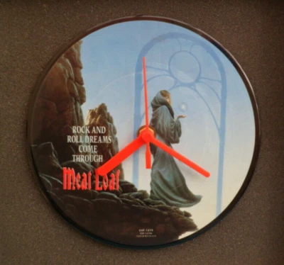 MEAT LOAF CLOCK Upcycled Vinyl Record Hit Single Picture Disc PD7017 MEATLOAF - Image 1 of 3