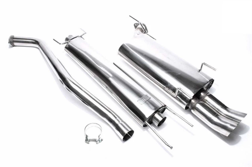 SISTEMA DI SCARICO SPORTIVO ACCIAIO INOX ABE OPEL VECTRA B 2x76DTM - NUOVO! - Immagine 1 di 1