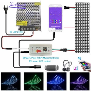 WS2812B Addressable RGB LED Panel 8x8 16x16 Pixels With SP107E Music Controller - Picture 1 of 19