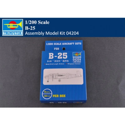 1/200 Trumpeter B-25 Mitchell Bomber Fighter Aircraft Mini Plane Model 04204 Kit - Image 1 of 4