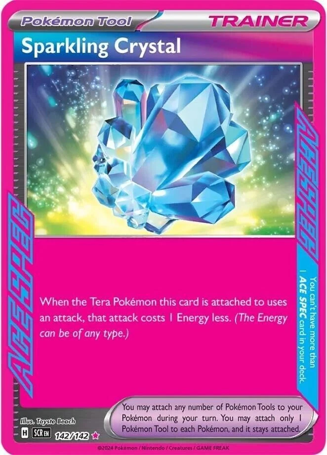 Sparkling Crystal - 142/142 - Pokemon TCG Stellar Crown (2024) - LP - HOLO - Image 1 of 1