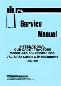 Cub Cadet 582 Special 682 782 982 Chassis Service Manual - Picture 1 of 1