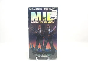Men In Black VHS Tape Blue Reels 1997 Will Smith Tommy Lee Jones Factory Sealed - Picture 1 of 4
