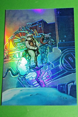 1996 TOPPS FINEST STAR WARS #62 Tauntaun GOLD REFRACTOR Hoth Wampa Rebel allianc - Image 1 of 4