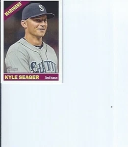 Kyle Seager 2015 Topps Heritage Gum Stained Back - Picture 1 of 1