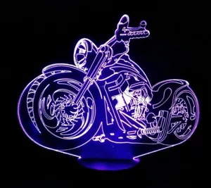 Lampara Led rgb moto rapido Chopper multicolor decoracion regalo - Bild 1 von 3